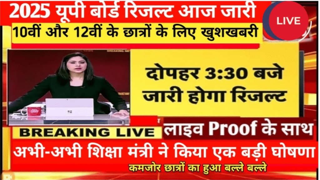 UP Board Result 2025 LIVE