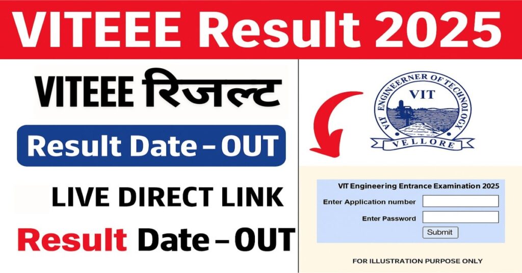 VITEEE Result 2025 घोषित – अभी चेक करें स्कोरकार्ड